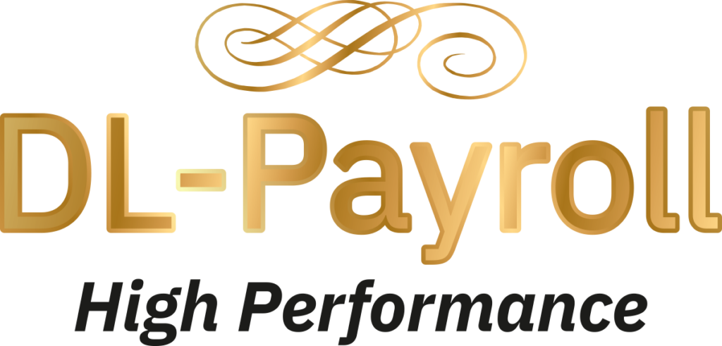 DL-Payroll Logo mit schwarzer Schrift